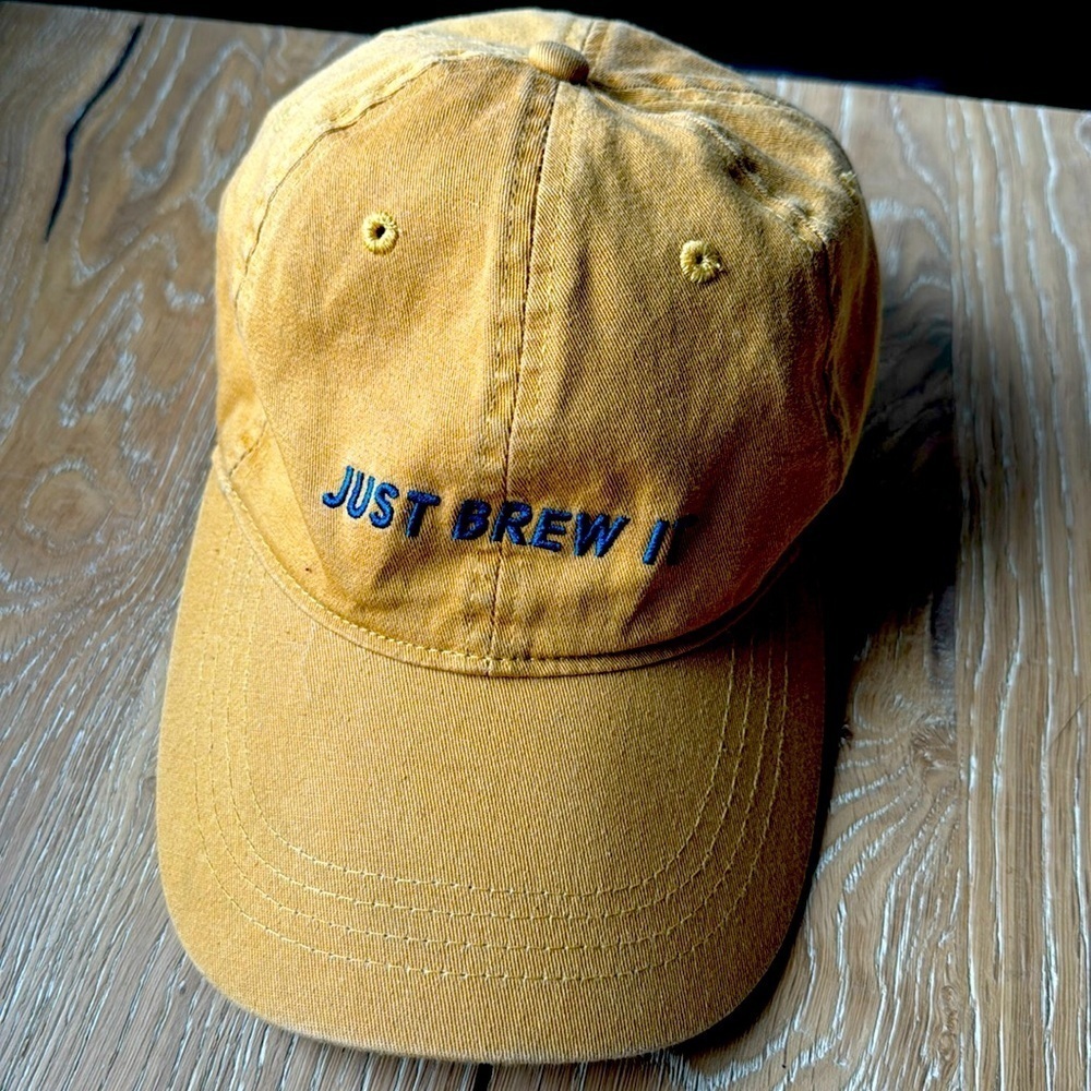 NWOT Dutch Bros Coffee Hat ball cap Mens Unisex Gold embroidered adjustable